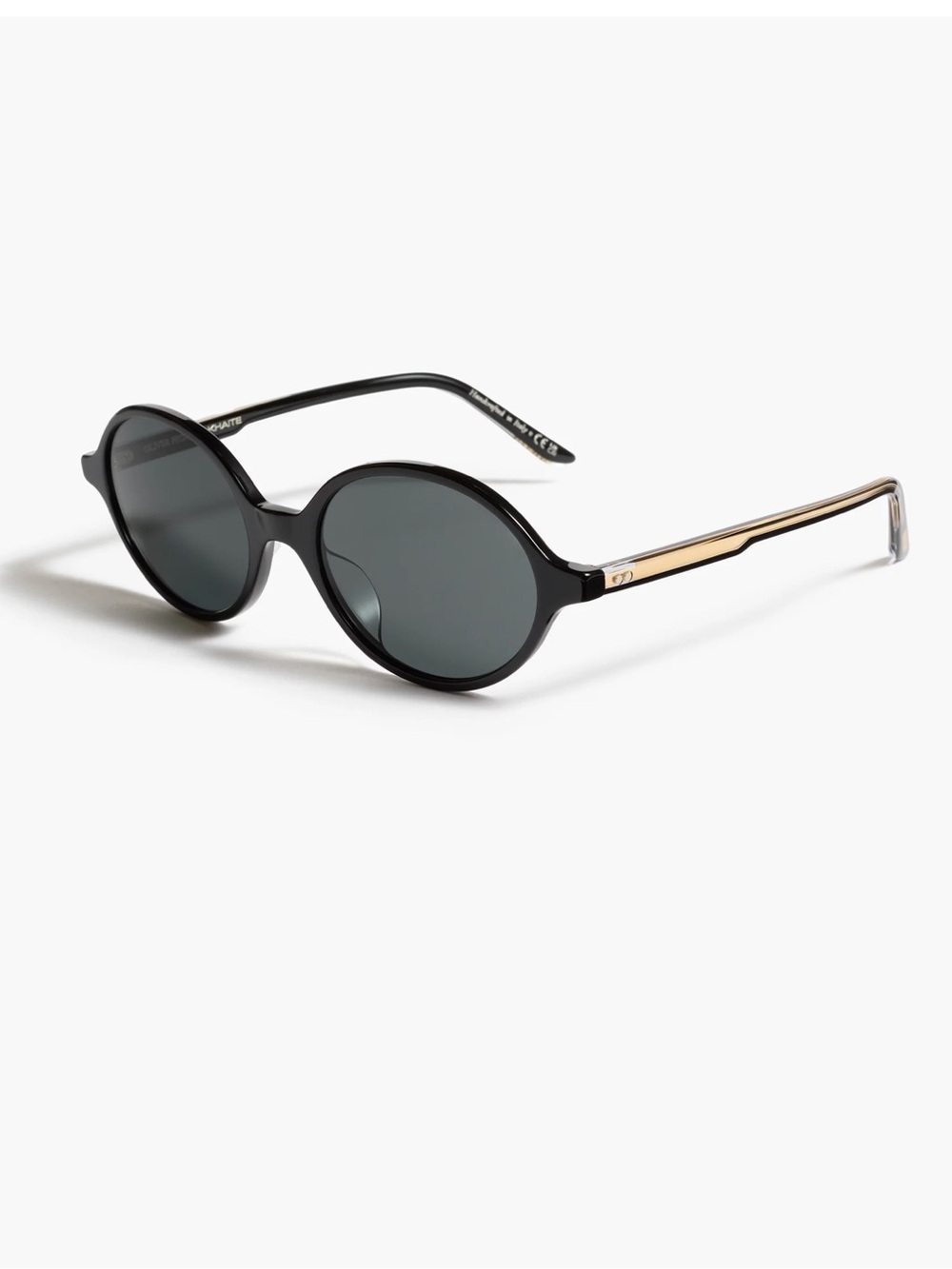 KHAITE x Oliver Peoples Black Round Sunglasses